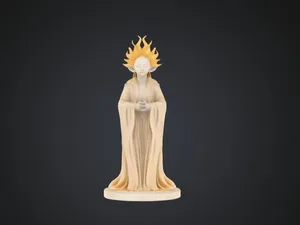 Solara, The Flamebound Seer - 3d figure