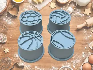 4 Moldes Ejectores p/ Brigadeiro–Bolas de Desporto