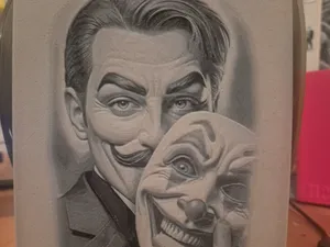 man behind the mask hueforge