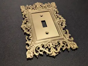 Ornate Framed Switch Cover Plate