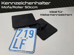 Klebe-Kennzeichenhalter für Mofa/Moped