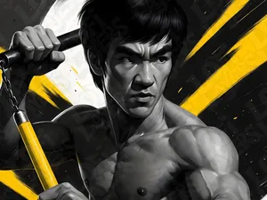 Bruce Lee Hueforge