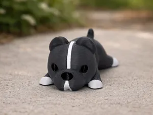 Flexi Pitty – Print-in-Place Articulated Pit Bull
