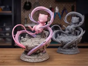 Mew Floating Shrine Diorama