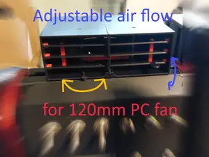 Sim Rig Air adjustable fan duct MK2