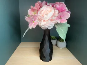 Low Poly Vase-Modern Desk Decor