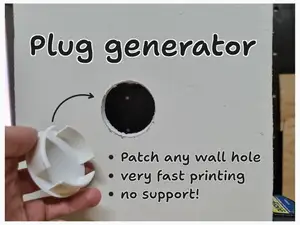 Wall Hole Plug Generator - Patch any size hole!