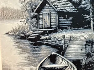 Shack by the lake