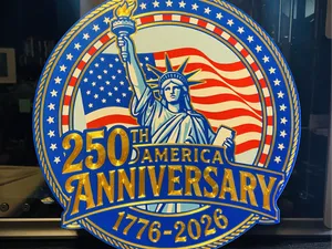 America 250th Anniversary Wall Sign