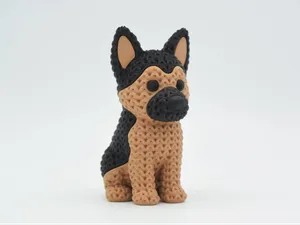 Knitted German Shepherd Dog
