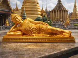 Golden Nirvana Recline Buddha