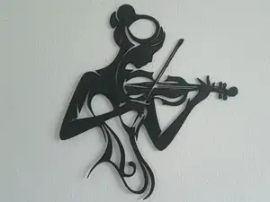 Violinistin Wanddekoration