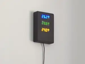 Box for ESP32 and 3x RobotDyn 4-digit LED