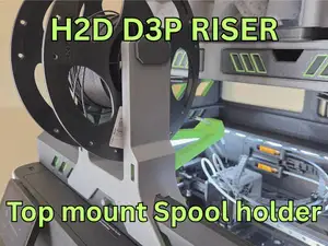 TPU Top mount spool holder - H2D-H2S-H2C D3P riser