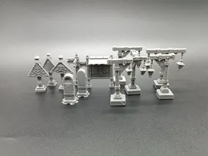 Tabletop Scenery Set - Lanterns Signs & Milestones