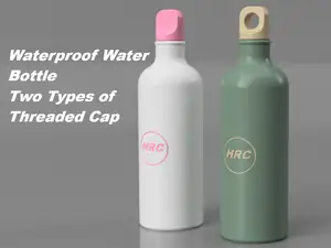 Waterproof Water Bottle Two Types of Threaded Cap