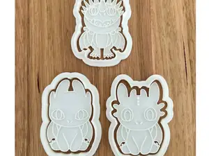 How to train your dragon cookie cutter and stamp