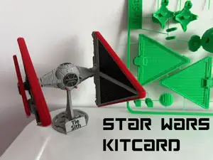 Highly Detailed TIE Sith– KitCard Model