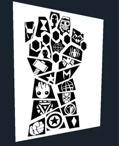 Marvel Gauntlet Hueforge