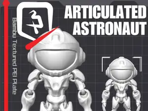 Articulated Astronaut Print in place