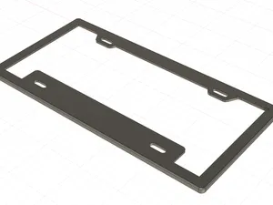 Minimalist License Plate Frame