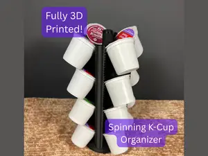 K-Cup Spinning Pod Holder - Fully 3D Printed