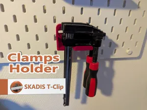 50x150 clamps holder skadis t-clips