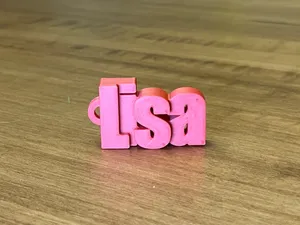 Lisa Name Keychain
