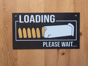 Loading Please Wait Sign