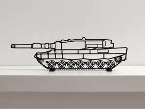 Leopard 2 Army Tank Military Wall Decor Piece