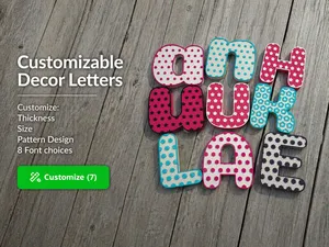 Customizable Decor Letters