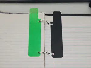 snap on binder book mark/divider