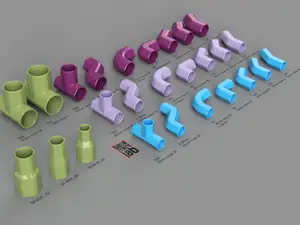 Pipe fittings / Clip Ø16mm / Ø20mm / Ø25mm HEX