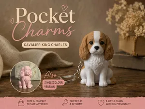 Cavalier King Charles Keychain Pocket Charms