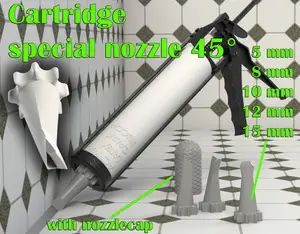 Cartridge special nozzle 45° , 5-15 mm