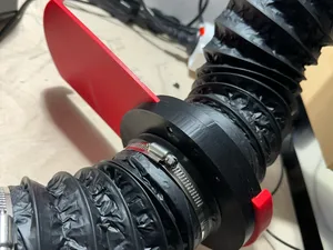 Abluftschieber für Schlauchdurchmesser 100 mm