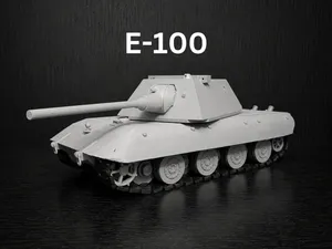 E100 Super Heavy Tank WW2 – Highly Detailed