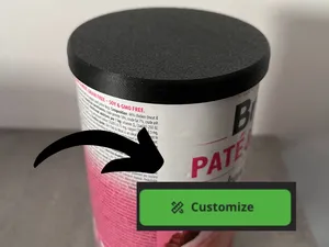 Customizable - Snap-On Lid for Cat & Dog Food Cans