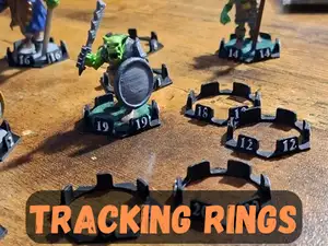 Monster Tracker rings for Minis - DND - TTRPG