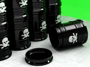 Toxic Waste Barrel Stash Container