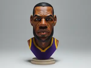 LeBron James Caricature Bust