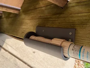 Under the Stairs Pool Pole Holder and Hook