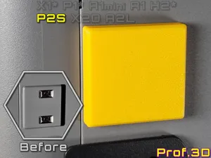 P2S Back Belt Dust Cover ⧸ XY-Axis Tensioning Cap
