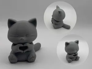 Love Gesture Kitty – Valentine heart paws cat
