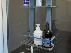 Shower Soap Holder 2 shelves with Opt. Phone Stand