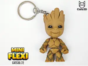 Groot Mini Flexi Keychain
