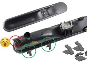 Clip boitier lève vitre Renault Espace IV