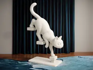 猫咪下楼梯