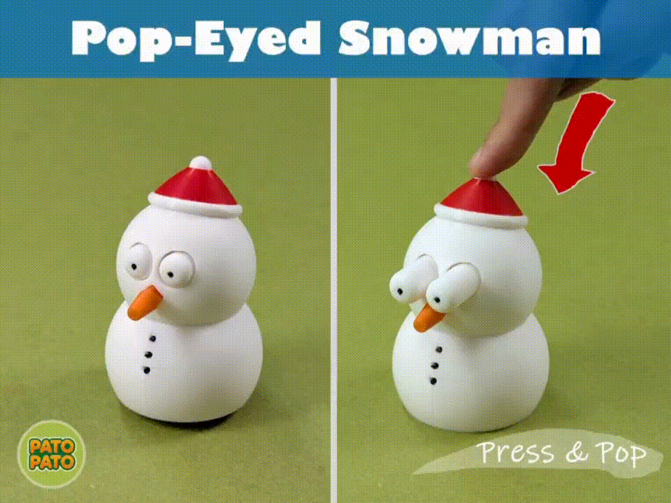 Pop-eyed snowman