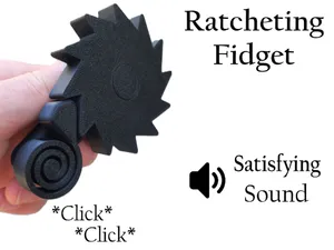 Clicking Ratchet Fidget - Print In Place